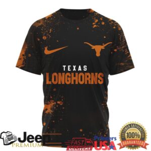 Texas Longhorns Official NCAA Skeleton Halloween 3D Shirt