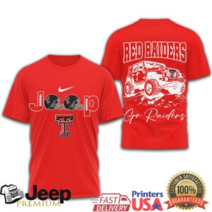 Texas Tech Red Raiders Jeep Football Fan Tshirt Texas Tech Red Raiders Jeep Football Fan Tshirt