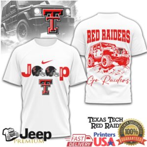 Texas Tech Red Raiders Jeep Football Fan Tshirt