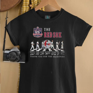 The Boston Red Sox 125th Anniversary 1901 2026 Abbey Road Signatures T Shirt The Boston Red Sox 125th Anniversary 1901 2026 Abbey Road Signatures T Shirt