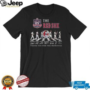 The Boston Red Sox 125th Anniversary 1901 2026 Abbey Road Signatures T Shirt