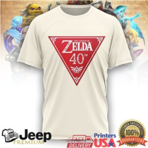 The Legend of Zelda 40th Anniversary Evolution of Link Tribute T Shirt