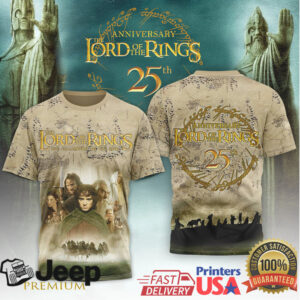 The Lord of the Rings 25th Anniversary The Fellowship All Over Print Shirt The Lord of the Rings 25th Anniversary The Fellowship All Over Print Shirt