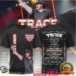 Trace Adkins 30th Anniversary Tour Greatest Hits Tracklist T Shirt