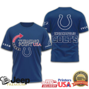 Turning Point USA Indianapolis Colts Freedom Fan T Shirt Turning Point USA Indianapolis Colts Freedom Fan T Shirt