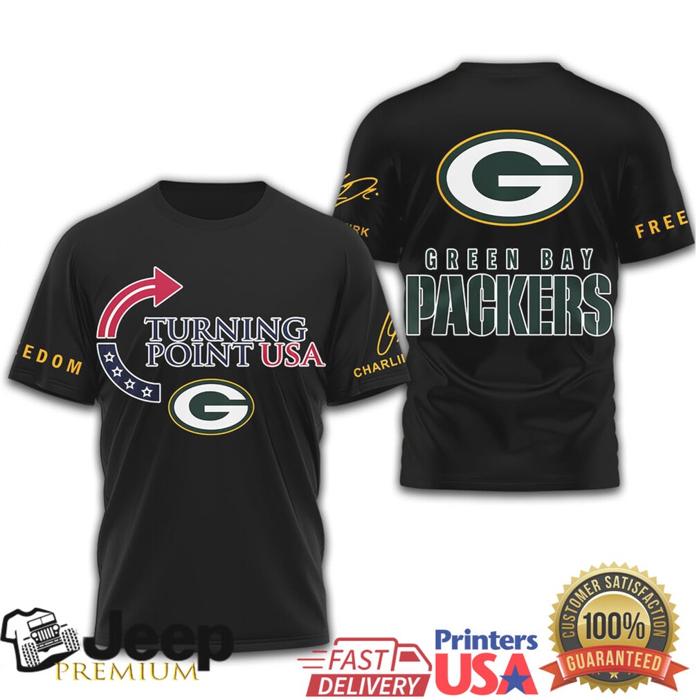 Turning Point USA x Green Bay Packers Freedom T Shirt Turning Point USA x Green Bay Packers Freedom T Shirt