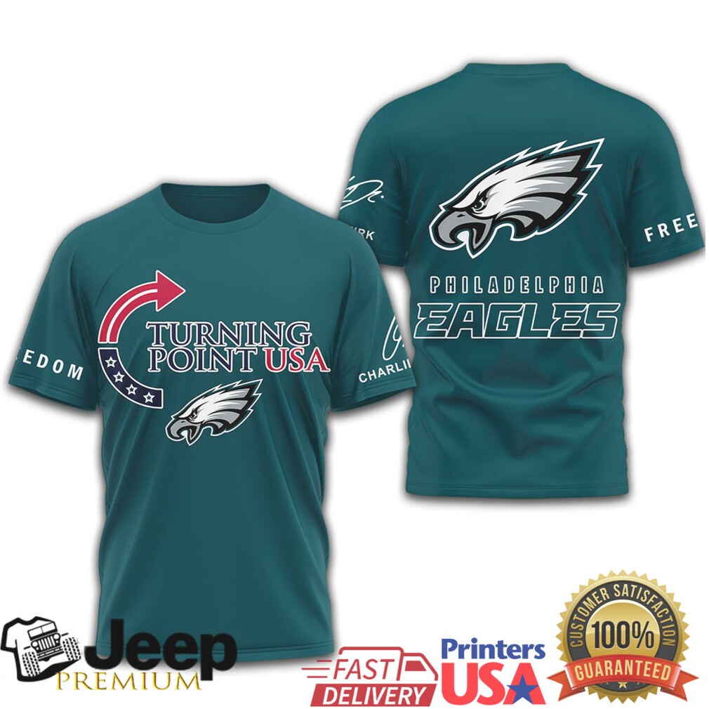 Turning Point USA x Philadelphia Eagles Freedom T Shirt Turning Point USA x Philadelphia Eagles Freedom T Shirt