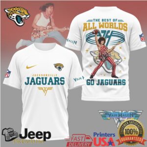 Jacksonville Jaguars Official NFL Van Halen Graphic 3D Shirt Jacksonville Jaguars Official NFL Van Halen Graphic 3D Shirt