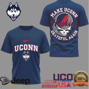 UConn Huskies Official NCAA Grateful Game Day 3D Shirt