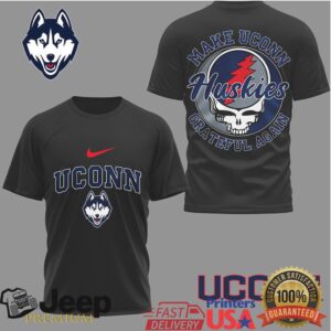 UConn Huskies Official NCAA Grateful Game Day 3D Shirt