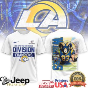 Rams Nation 2025 Playoff Bound 3D T Shirt