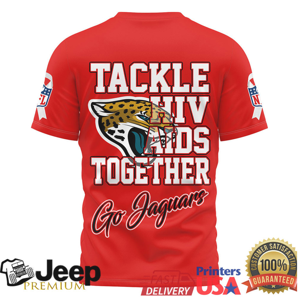 Jacksonville Jaguars Official NFL World AIDS Day 3D Shirt Jacksonville Jaguars Official NFL World AIDS Day 3D Shirt