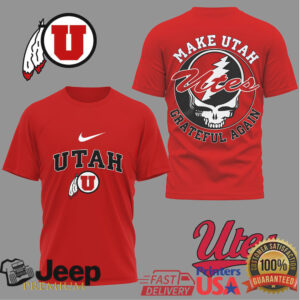 Utah Utes Official NCAA Grateful Game Day 3D Shirt