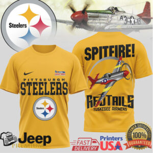 Pittsburgh Steelers Official NFL Tuskegee Airmen 3D Shirt