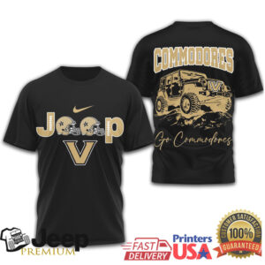 Vanderbilt Commodores Jeep 4X4 Offroad Mascot Tshirt