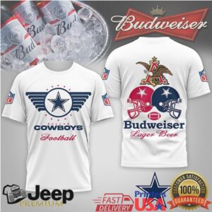 Vintage Budweiser x Dallas Cowboys Football Graphic T Shirt