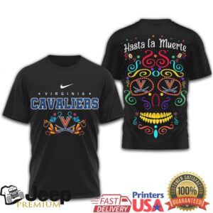 Virginia Cavaliers Official NCAA Day of the Dead 3D Shirt