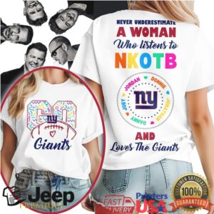 New York Giants Official NFL x New Kids on the Block Fan 3D Shirt New York Giants Official NFL x New Kids on the Block Fan 3D Shirt