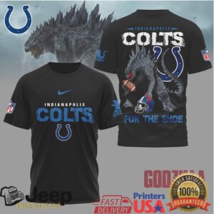 Indianapolis Colts Official NFL Godzilla Football Shirt