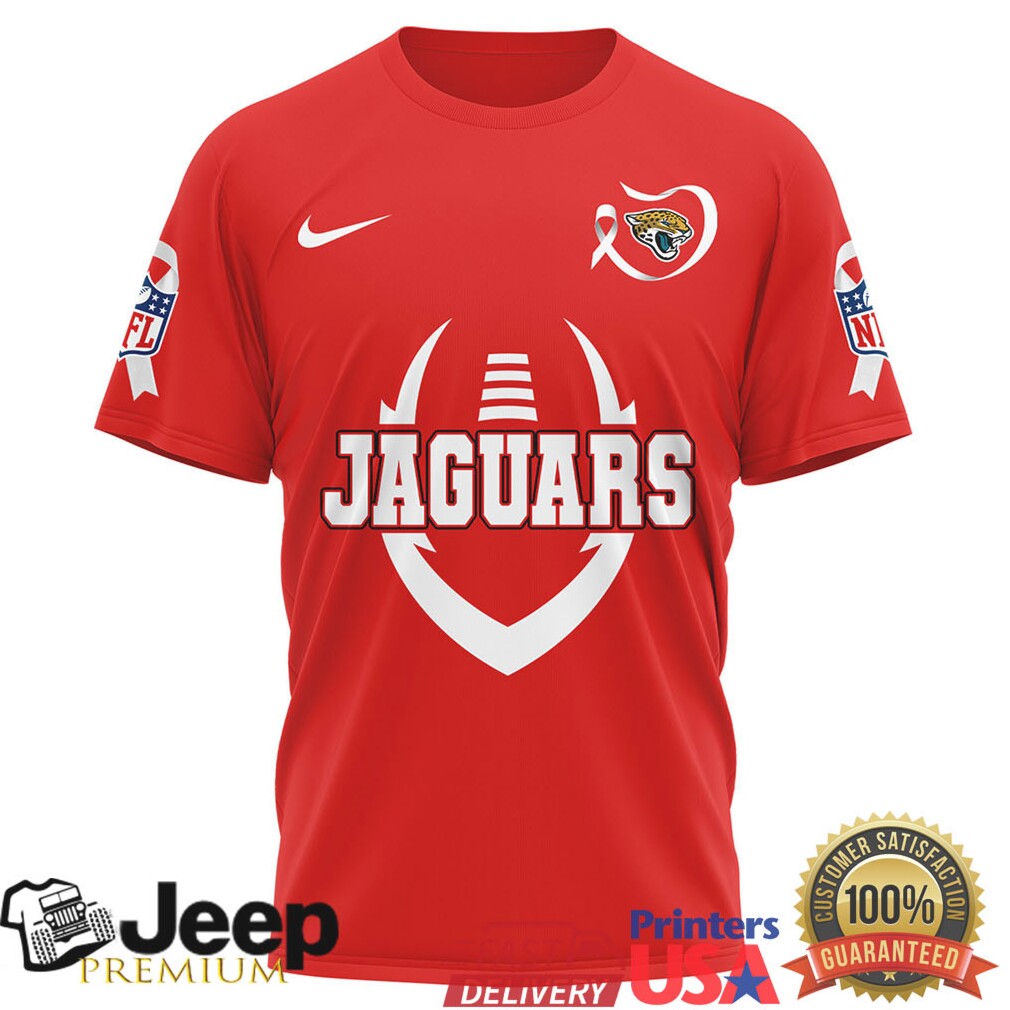Jacksonville Jaguars Official NFL World AIDS Day 3D Shirt Jacksonville Jaguars Official NFL World AIDS Day 3D Shirt