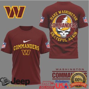 Washington Commanders Grateful Dead “Make Washington Grateful Again” T Shirt