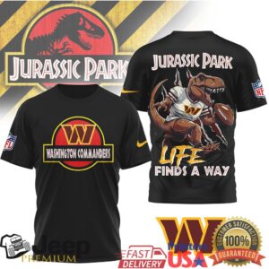 Washington Commanders Jurassic Park T Shirt Dinosaur Football Shirt Washington Commanders Jurassic Park T Shirt Dinosaur Football Shirt