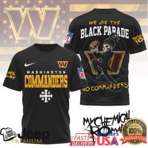 Washington Commanders My Chemical Romance Black Parade T Shirt Washington Commanders My Chemical Romance Black Parade T Shirt
