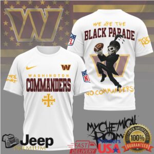 Washington Commanders My Chemical Romance Black Parade T Shirt