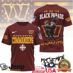 Washington Commanders My Chemical Romance Black Parade T Shirt