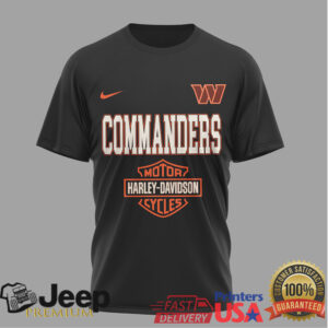 Washington Commanders Official NFL 122 Year Harley Davidson 3D Shirt