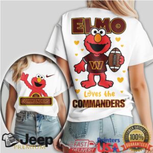 Washington Commanders Official NFL Elmo Fan 3D Shirt