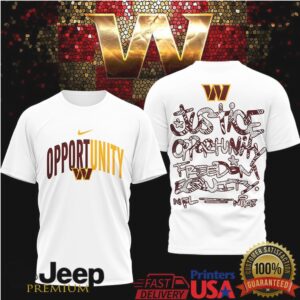 Washington Commanders Official NFL Inspire Change Opportunity 3D Shirt Washington Commanders Official NFL Inspire Change Opportunity 3D Shirt