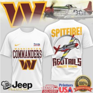 Washington Commanders Official NFL Tuskegee Airmen 3D Shirt
