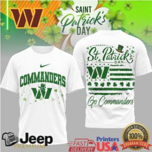 Washington Commanders St. Patrick'S Day Lucky Irish Logo Tshirt