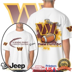 Washington Commanders Turning Point Football Shirt Raise Hail Graphic Washington Commanders Turning Point Football Shirt Raise Hail Graphic