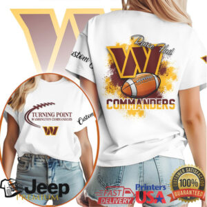 Washington Commanders Turning Point Football Shirt Raise Hail Graphic