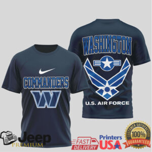 Washington Commanders Us Air Force Military Appreciation Navy Tshirt Washington Commanders Us Air Force Military Appreciation Navy Tshirt