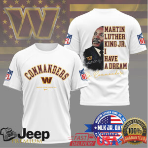 Washington CommandersOfficial NFL Martin Luther King JR. Day 3D Shirt Washington CommandersOfficial NFL Martin Luther King JR. Day 3D Shirt