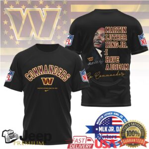 Washington CommandersOfficial NFL Martin Luther King JR. Day 3D Shirt
