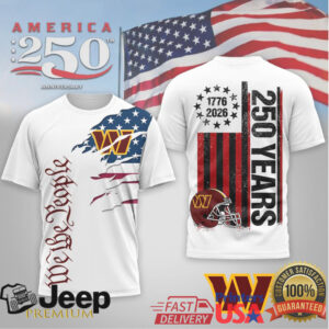 Washington CommandersOfficial NFL We The People USA 250th Anniversary T shirt Washington CommandersOfficial NFL We The People USA 250th Anniversary T shirt