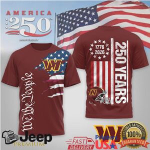 Washington CommandersOfficial NFL We The People USA 250th Anniversary T shirt