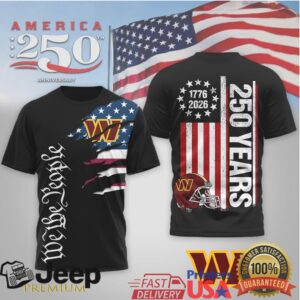 Washington CommandersOfficial NFL We The People USA 250th Anniversary T shirt