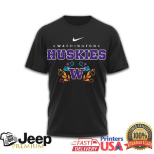 Washington Huskies Official NCAA Day of the Dead 3D Shirt