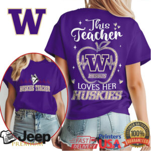 Washington Huskies Official Teacher Appreciation Month Women's Shirt