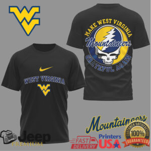 West Virginia Mountaineers Official NCAA Grateful Game Day 3D Shirt