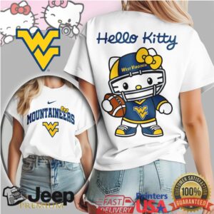 West Virginia Mountaineers Official NCAA Hello Kitty Women's Shirt