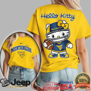 West Virginia Mountaineers Official NCAA Hello Kitty Women's Shirt