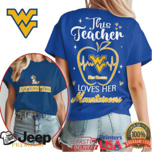 West Virginia Mountaineers Official Teacher Appreciation Month Women's Shirt