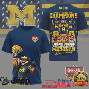 Michigan Wolverines Official NCAA Citrus Bowl Champions 3D Shirt Michigan Wolverines Official NCAA Citrus Bowl Champions 3D Shirt