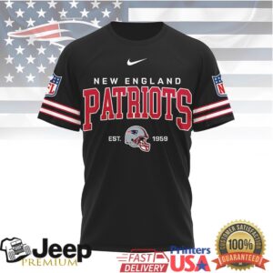 New England Patriots Official NFL Heritage 3D Shirt New England Patriots Official NFL Heritage 3D Shirt